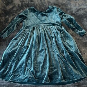 Vignette Velvet Blue Green Dress 5Y